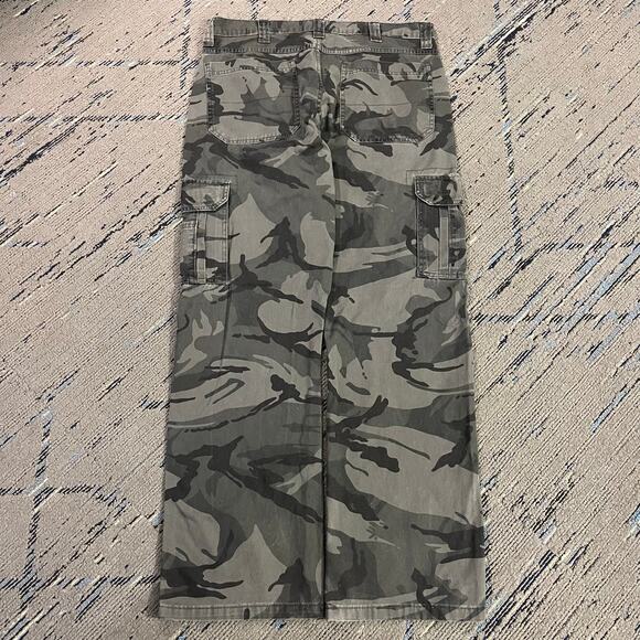 Wrangler Dark Grey Camo Cargo 6‑Pocket Workwear Pants 34Wx30L - Picture 1 of 4
